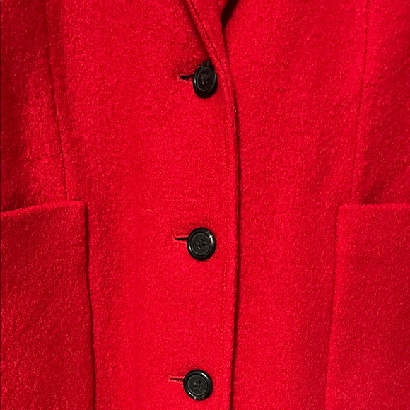 J. Crew Vibrant Red Wool Coat - Picture 5 of 10